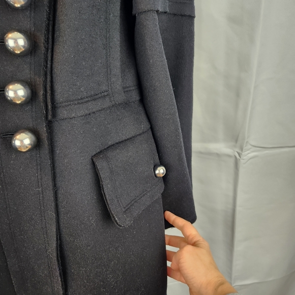 Burberry military style wool coat size 8 in EUC - Picture 11 of 16
